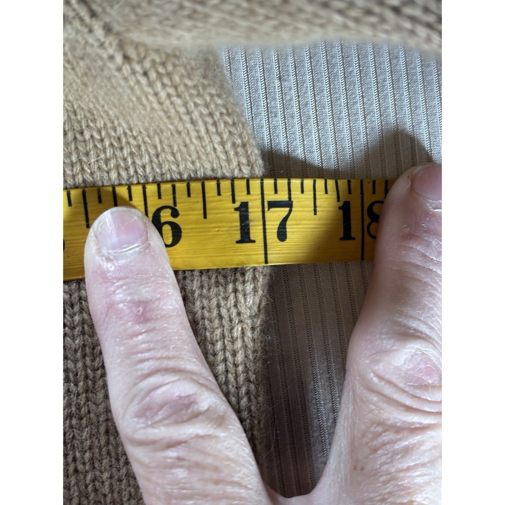 Ralph Lauren Merino Wool Angora Cashmere Tan Mock Neck Turtleneck S Old Money - Picture 7 of 9